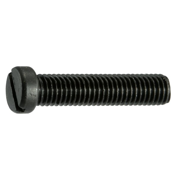Midwest Fastener #8-40 x 3/4 in Slotted Fillister Machine Screw, Black Oxide Steel, 6 PK 32924 - main